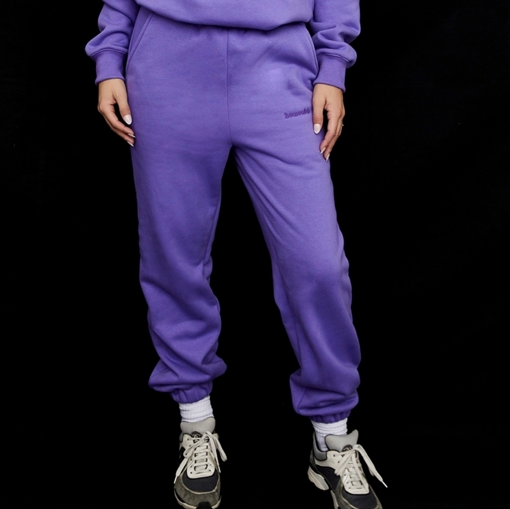 House of CB SKY PURPLE FLEECE BACK JOGGING TROUSERS